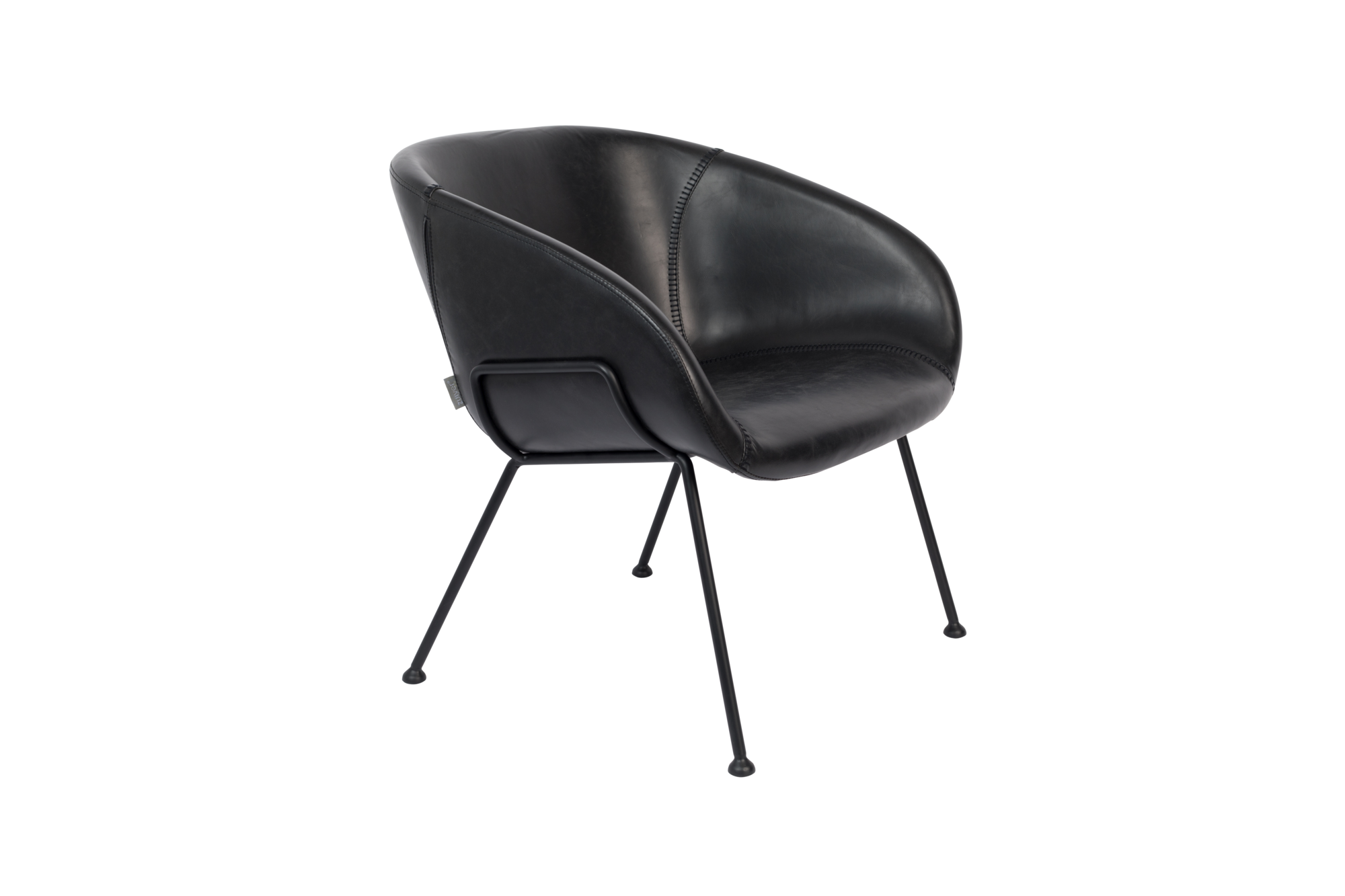 Loungestoel Feston Zuiver Feston lounge chair zwart