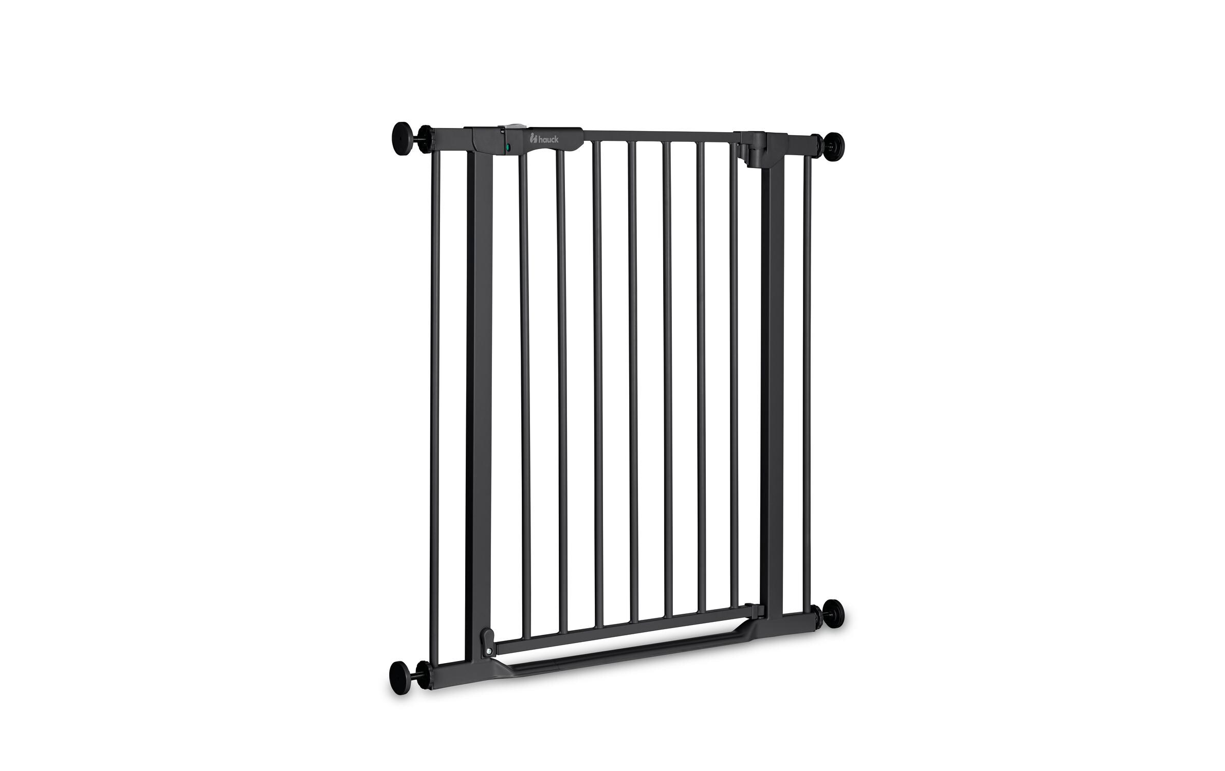 Türschutzgitter Clear Step Autoclose 2 Schwarz 75 cm - 80 cmBarrierefreies, automatisch schliessendes Tür- und Treppenschutzgitter-Set