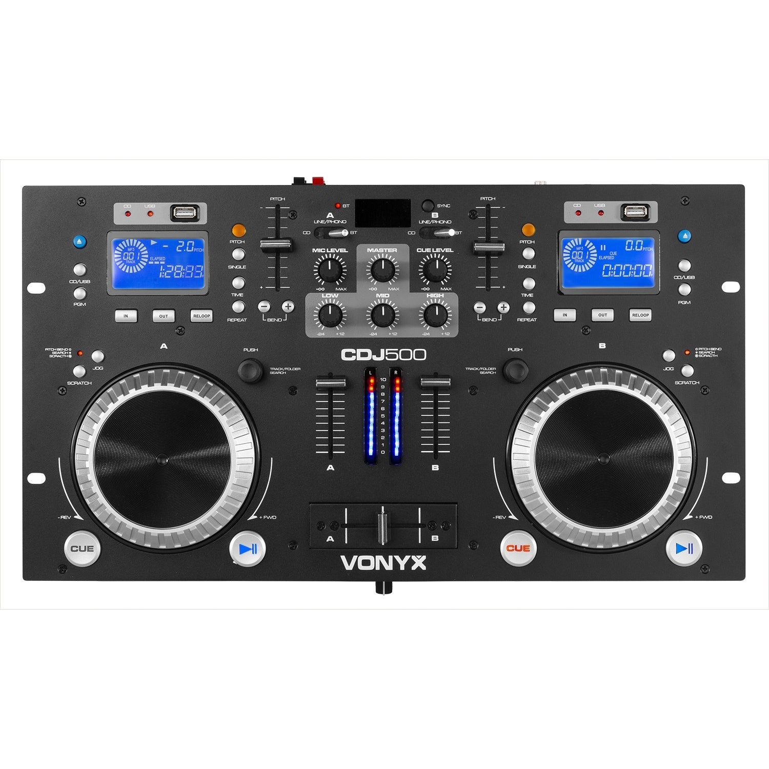 Vonyx CDJ500 dubbele CD speler met versterker