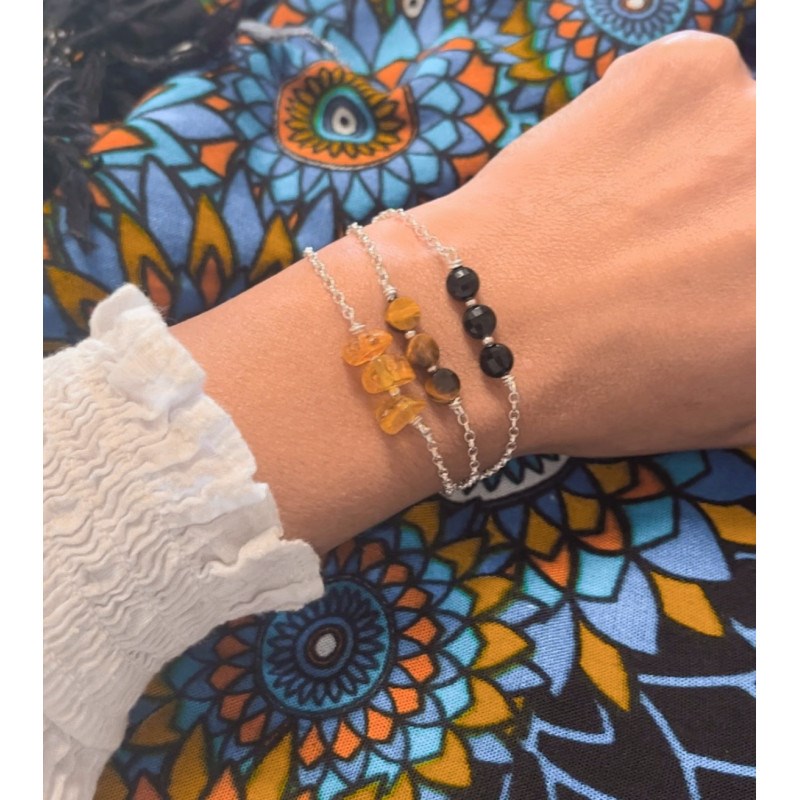 Bracelet Maya Ambre Argent 925