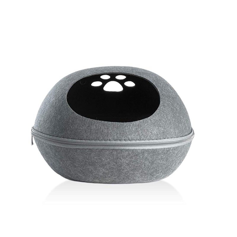 HooPet Katzenbett mit Kissen, Grau