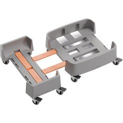 Chariot DURABIN 90 L, en rPP, 4 roulettes, gris