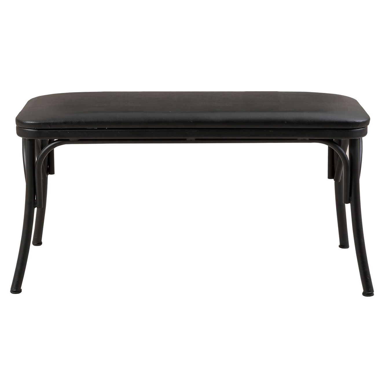 Homitis Table + 2 Chaises + Banc Olv noir