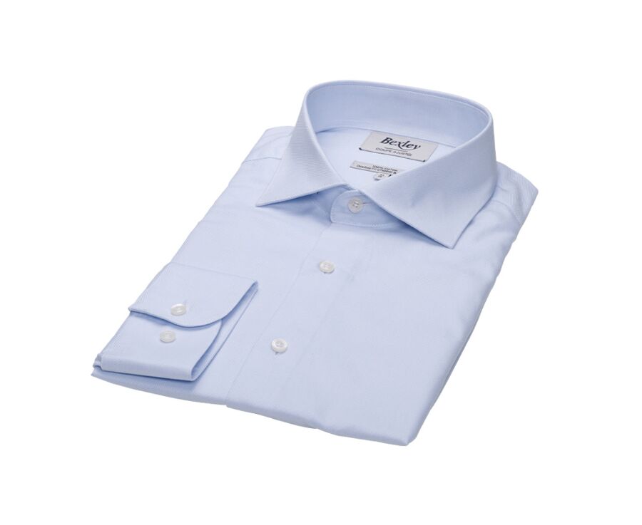Chemise bleu pâle Oxford double fil uni - OTTAVIO CLASSIC