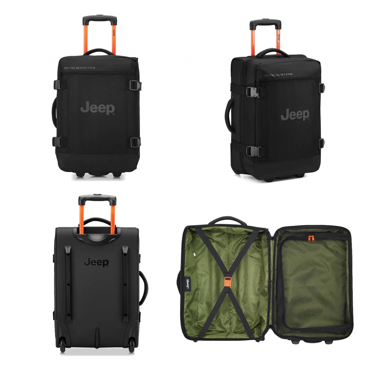 Jeep Sac de voyage cabine avec roulettes 37L JS007C Jeep polyester taille S 55cm