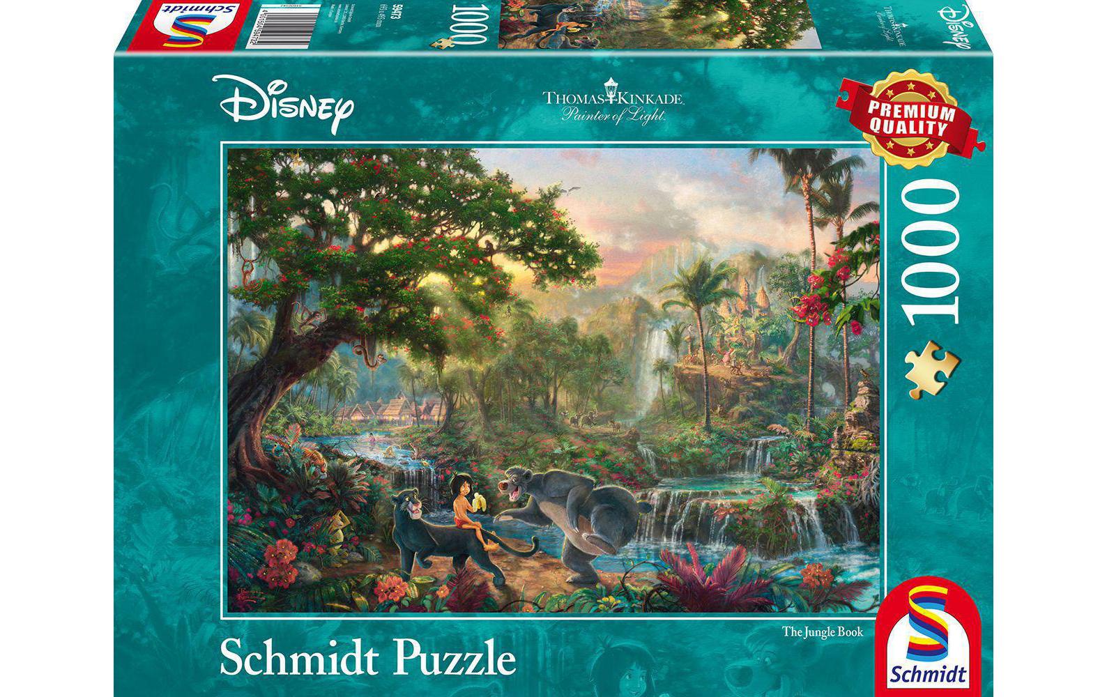 Puzzle Disney DschungelbuchThomas Kinkade: The Jungle Book