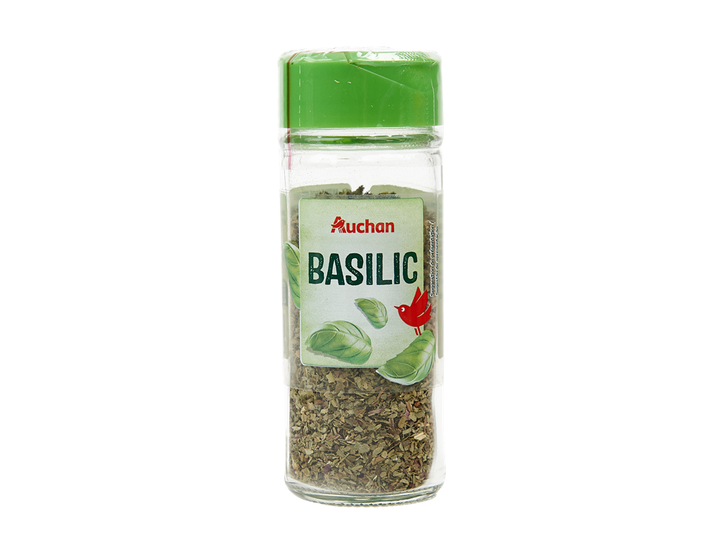 MANJERICÃO PICADO AUCHAN DESIDRATADO FRASCO 12 G