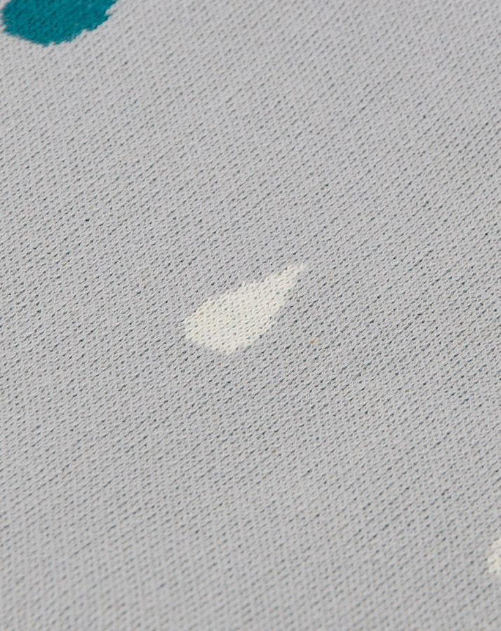 Babydecke REGENTROPFEN (80x100) in graublau/grau