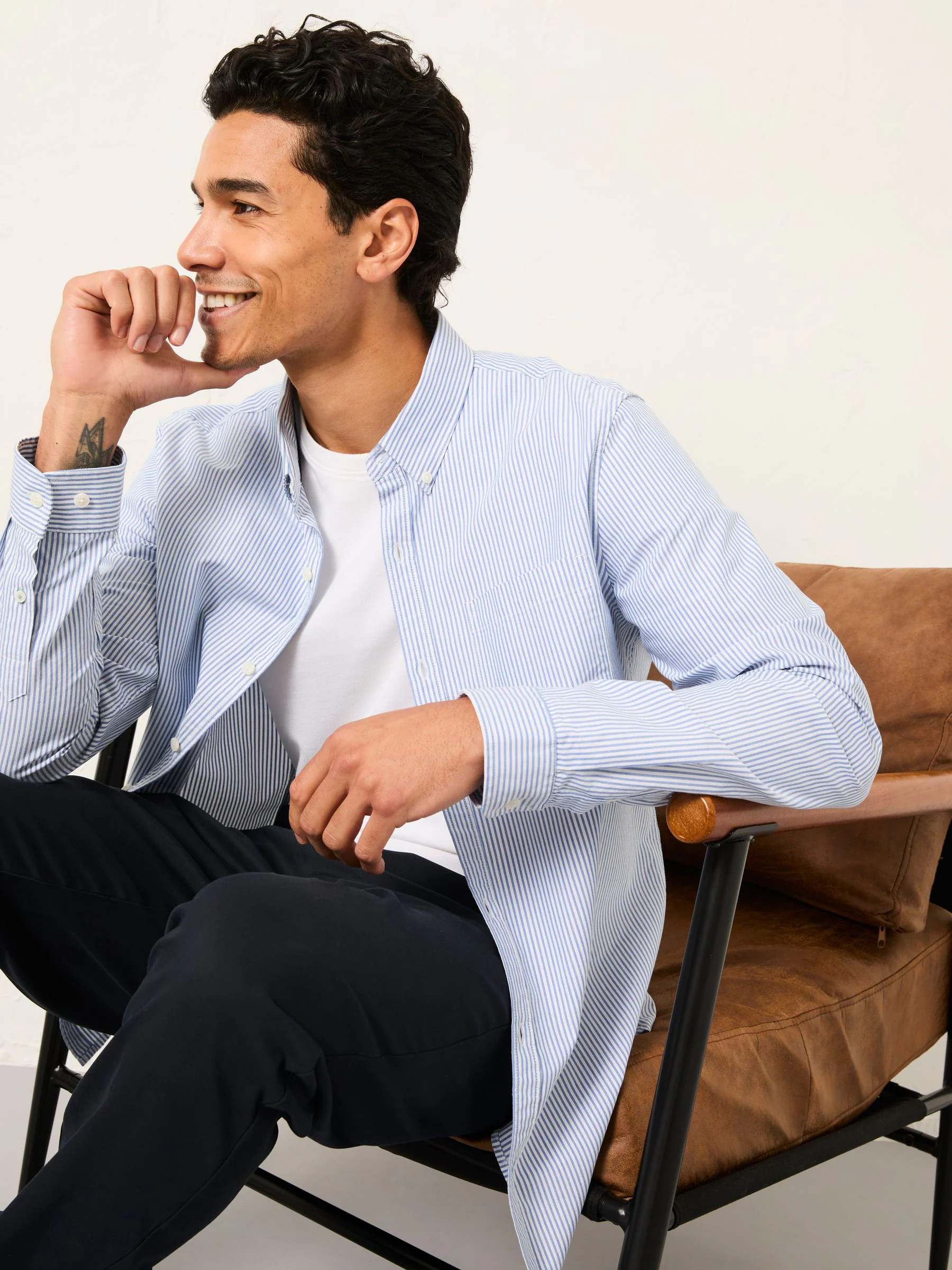 FatFace Long Sleeve Stripe Shirt