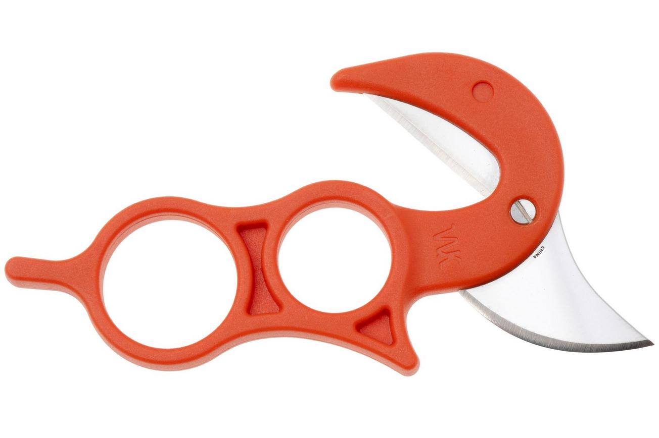Wyoming Knife WY3 The Original Field Dressing Knife, Orange Polymer, ontweidingsmes, nylon schede