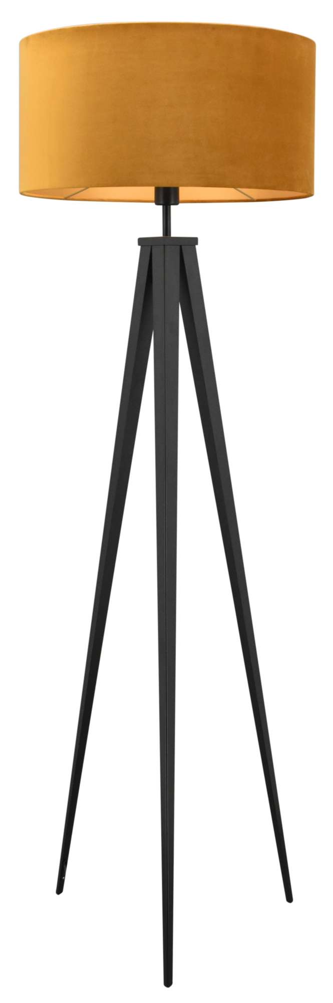 Vloerlamp Denver + kap 50x50x25cm San Remo velours mosterd