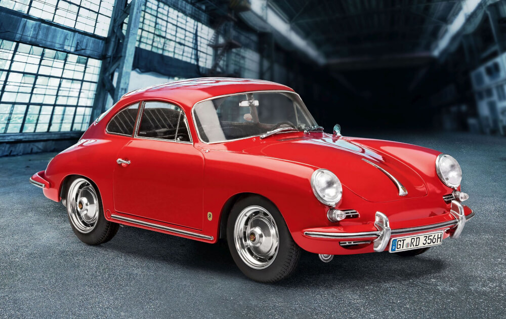 Porsche 356 B Coupé easy-click-system, Revell Bausatz zum Zusammenstecken mehrfarbig