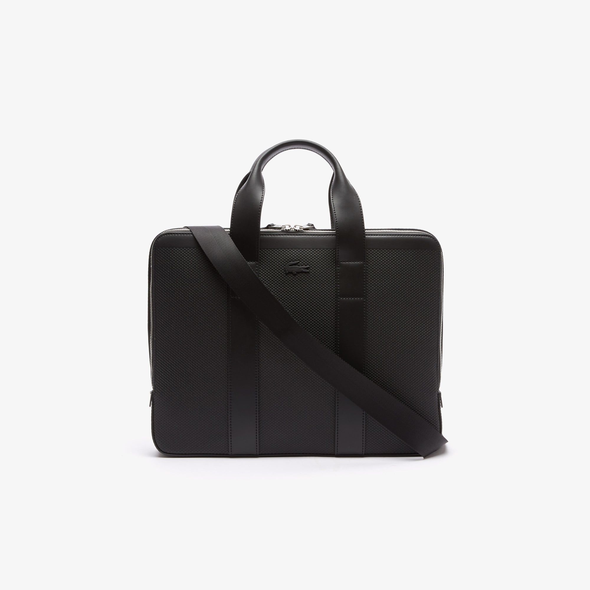Sac extra fin pour ordinateur Chantaco en cuir piqué Sacs business & Ordinateur - Noir - Lacoste - Homme