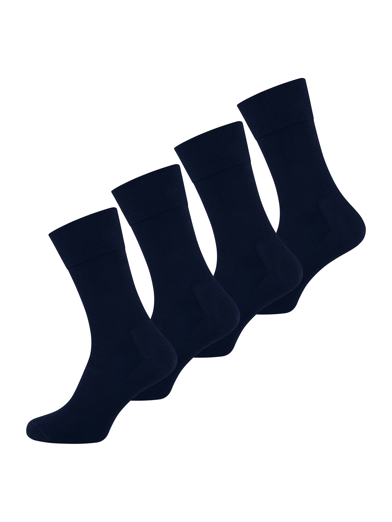 NUR DER Herren Basicsocken Weich & Haltbar Komfort 4er Pack
