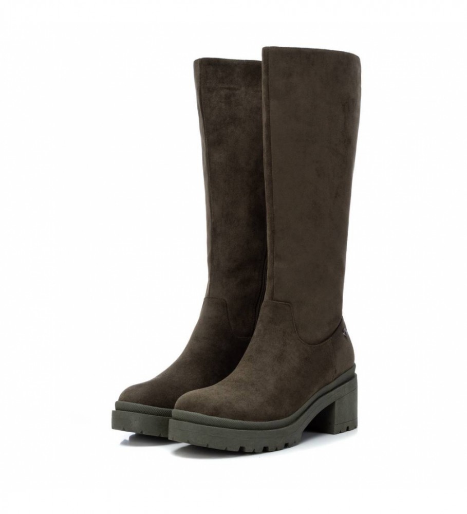 Botas Xti 140579 verdes - Altura do salto: 6 cm -