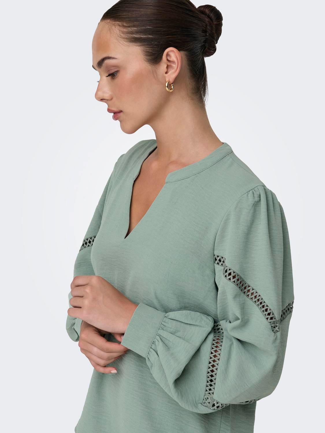 JDYLION Top Iceberg Green