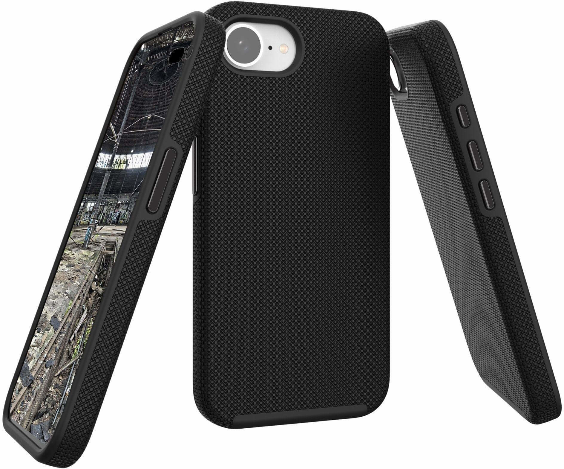 iPhone 16e MagSafe Hybrid 2in1 Outdoor Hülle Hardcase Hülle Pankow Solid (11110) - Schwarz