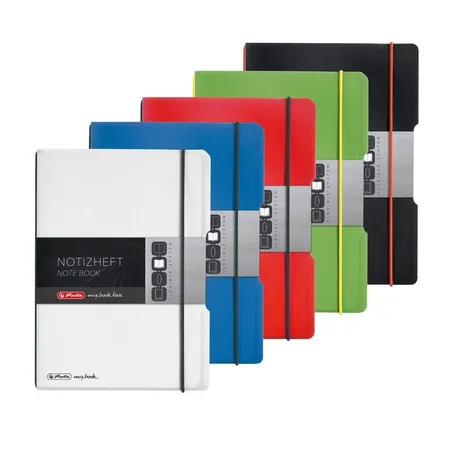 Herlitz Notizheft PP A5 Flex blau kariert 40 Blatt