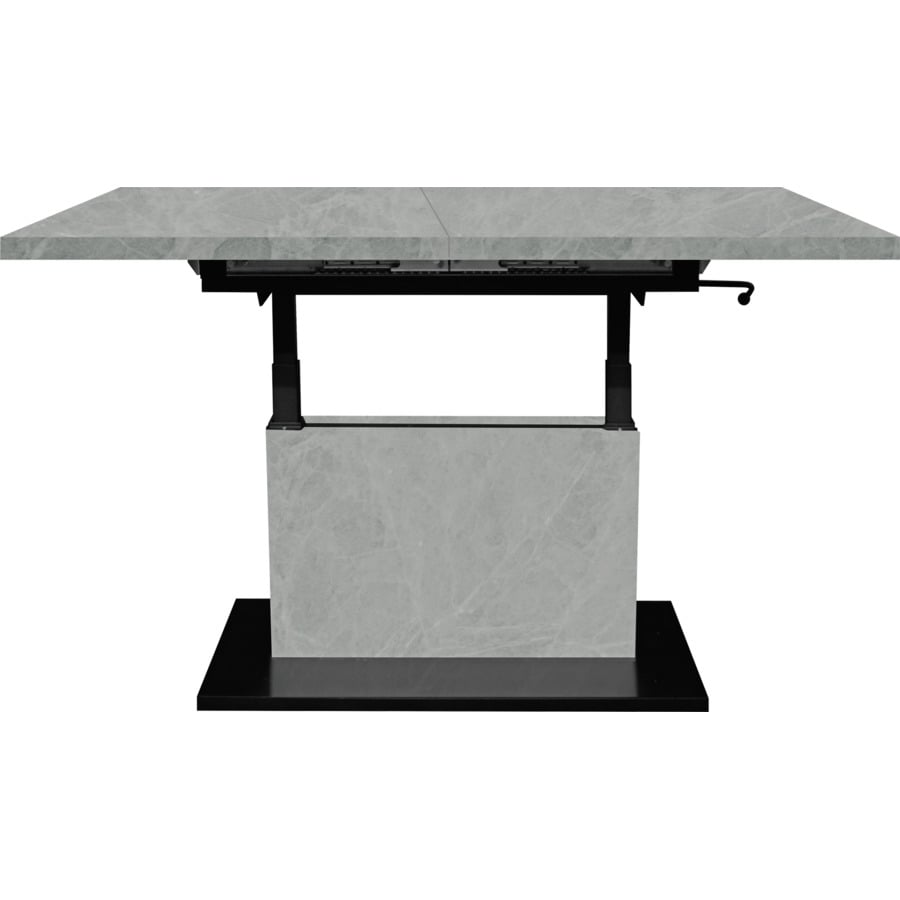 Salontisch Lift höhenverstellbar Melamin Eiche 120-160 x 56-75 x 70 cm