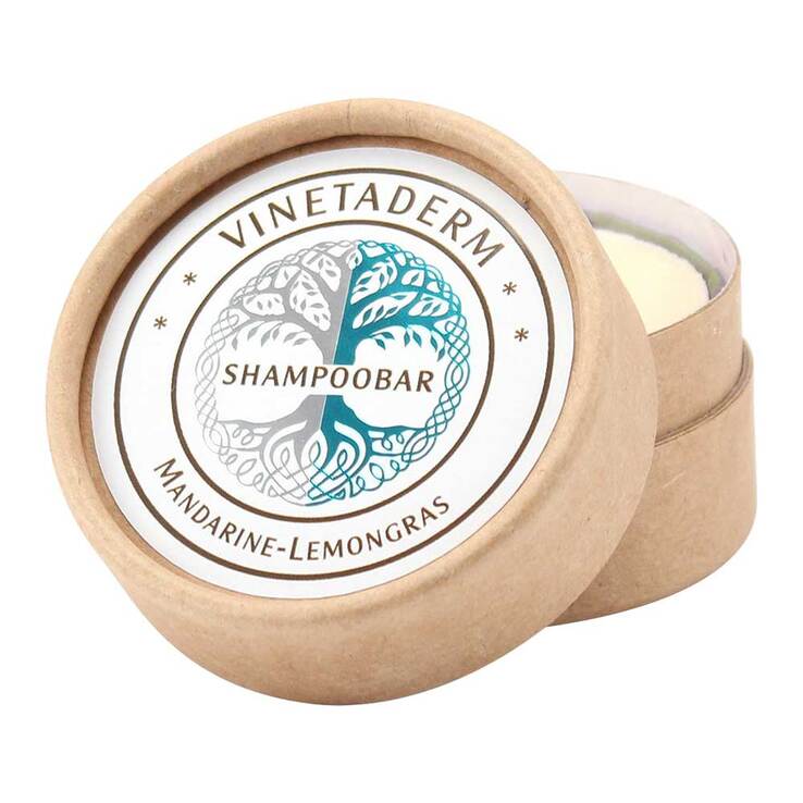 Vinetaderm Shampoobar Silizium Mandarine Lemongras, 50 g