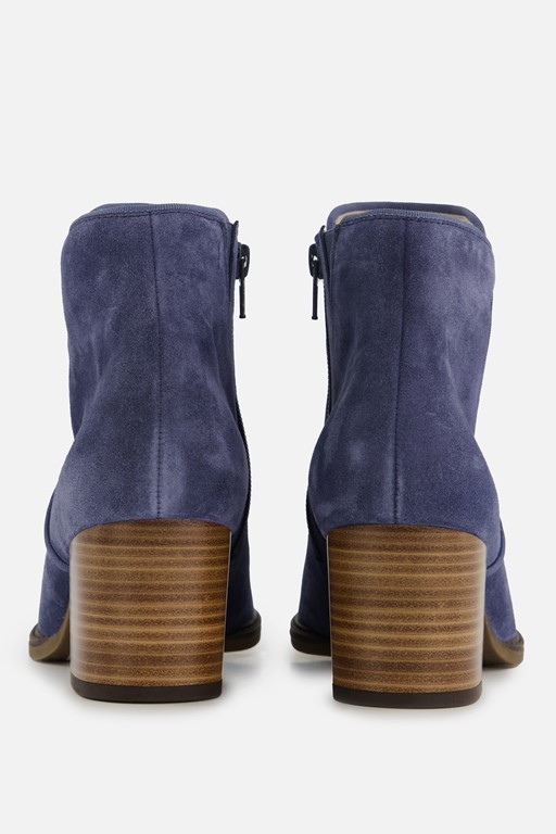 Gabor Enkellaarsjes blauw Suede