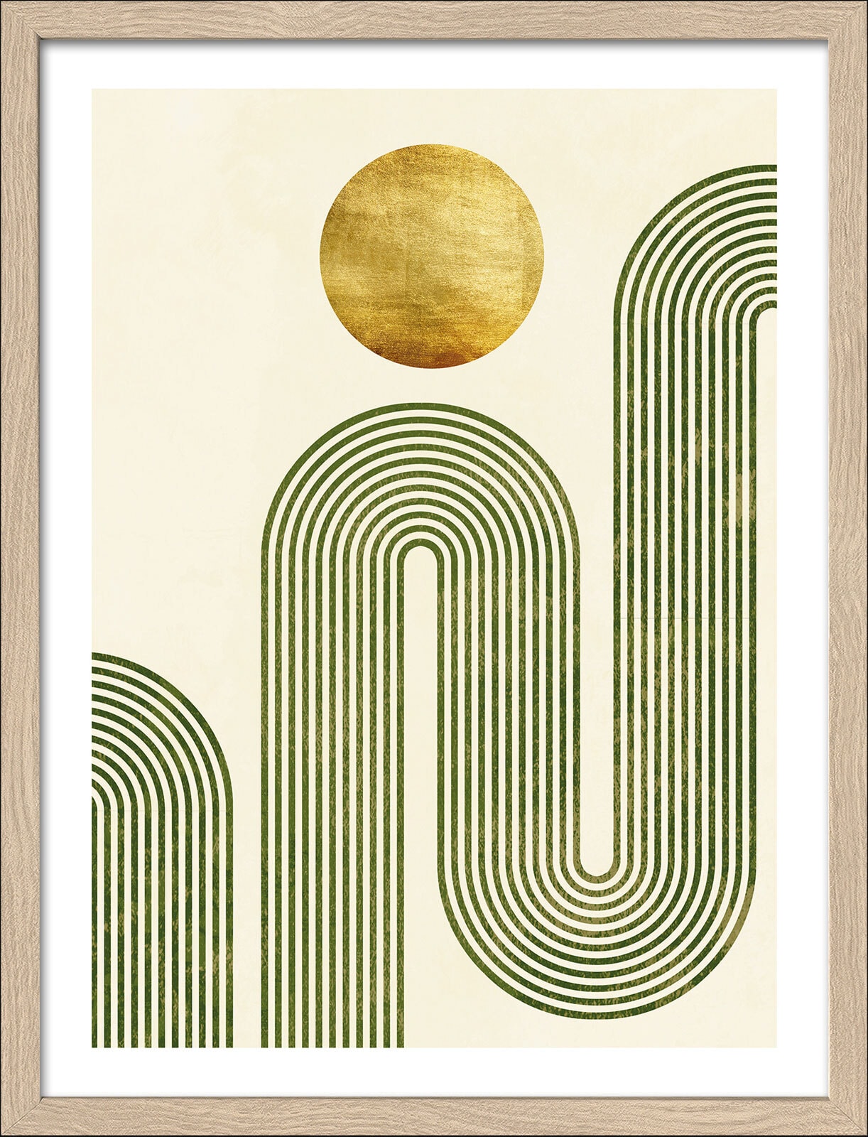 PRO ART Framed-Art Bild SHAPES OF EARTH I 33 x 43 cm braun