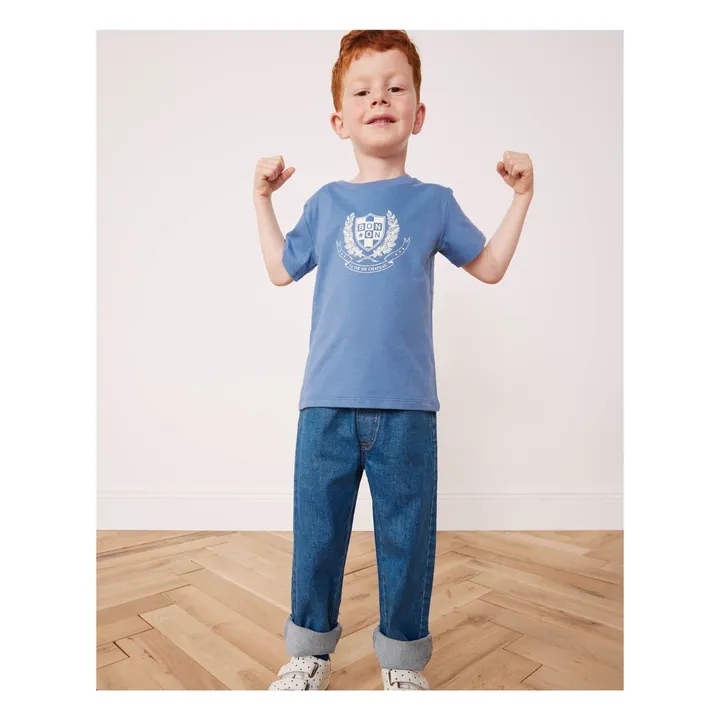 Bonton T-Shirt Tubog Coton Bio | Bleu