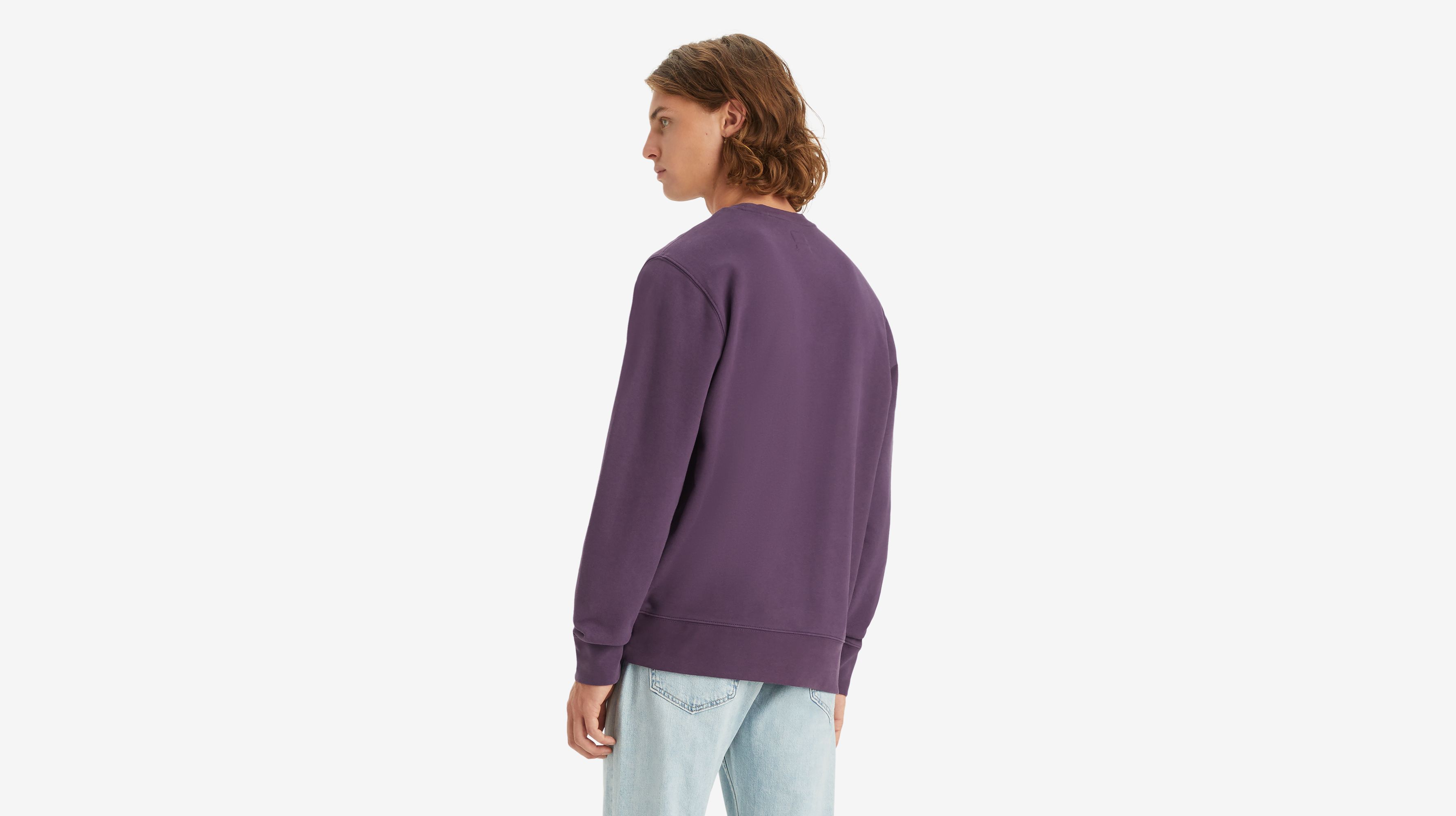 Sweat-shirt à col rond Original Housemark - Single Dye Navy Cosmos - Violet