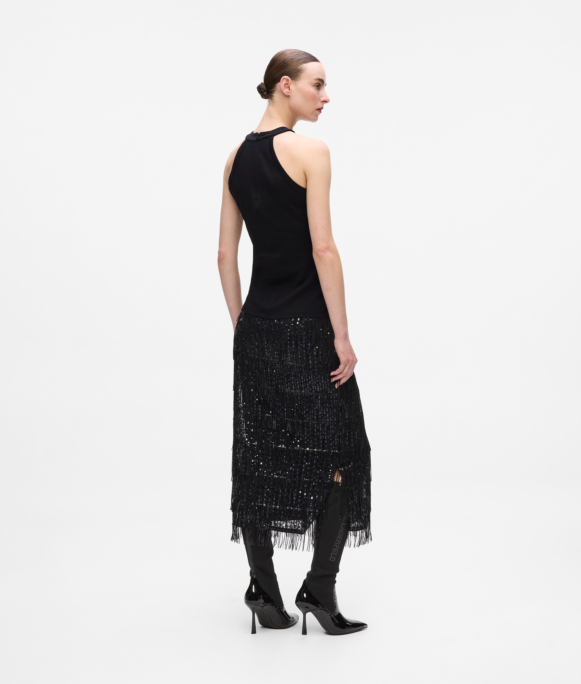 Topje met strass-halternek