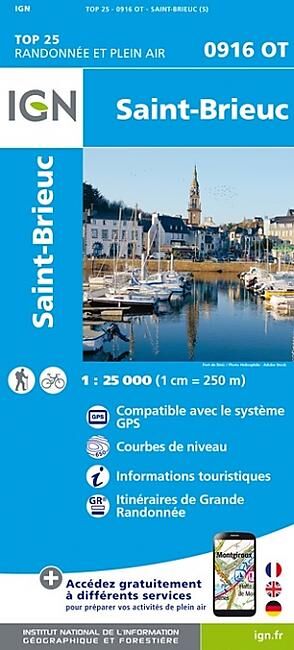 IGN - TOP 25 0916 OT ST BRIEUC 1 25 000