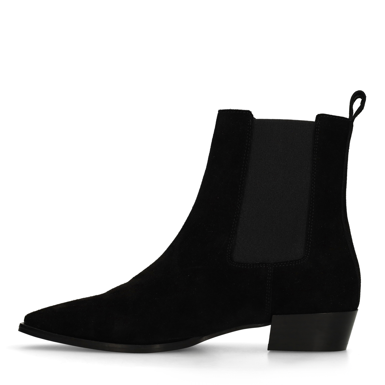 Zwarte suède chelsea boots
