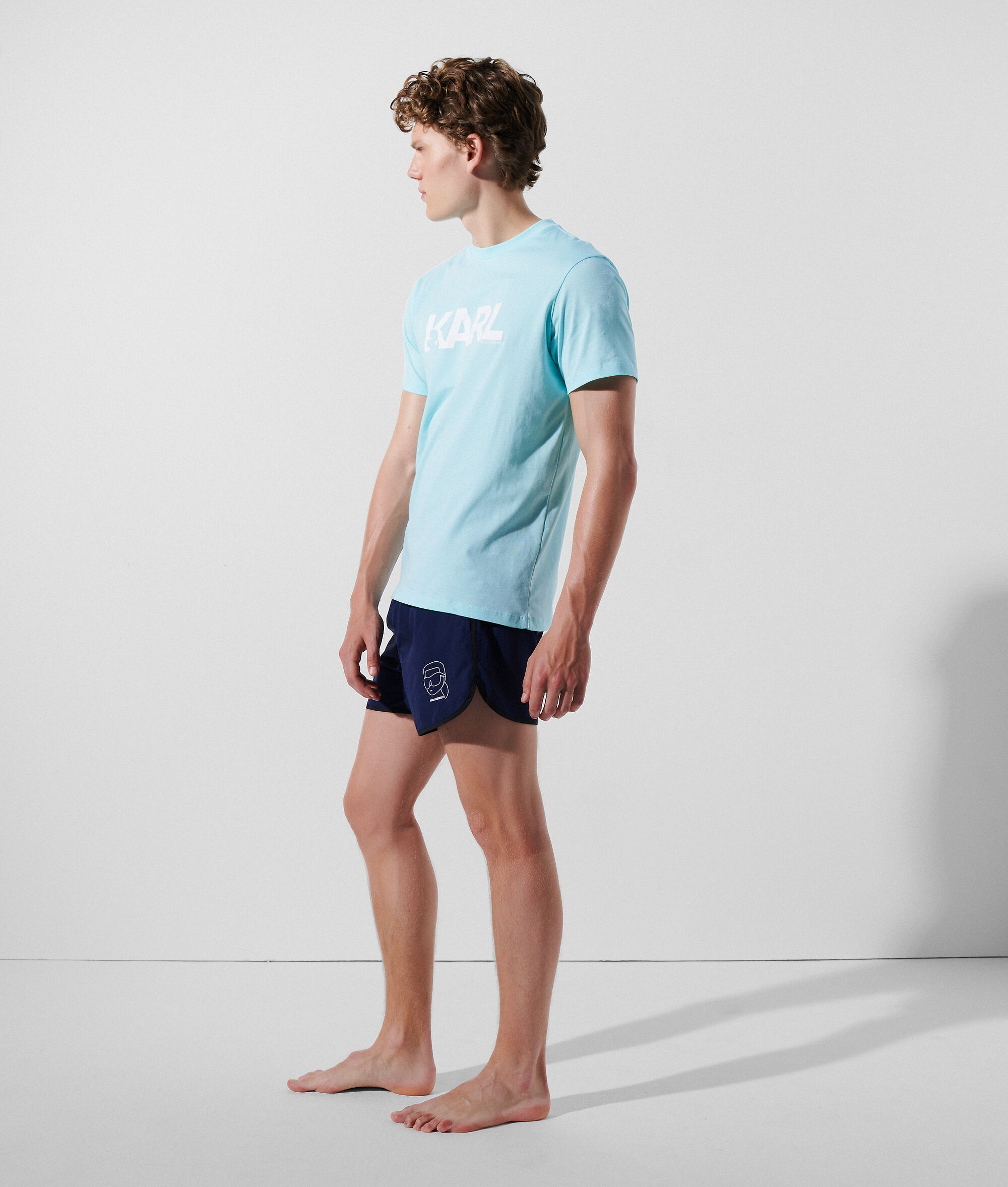 T-SHIRT DE PLAGE À LOGO KARL