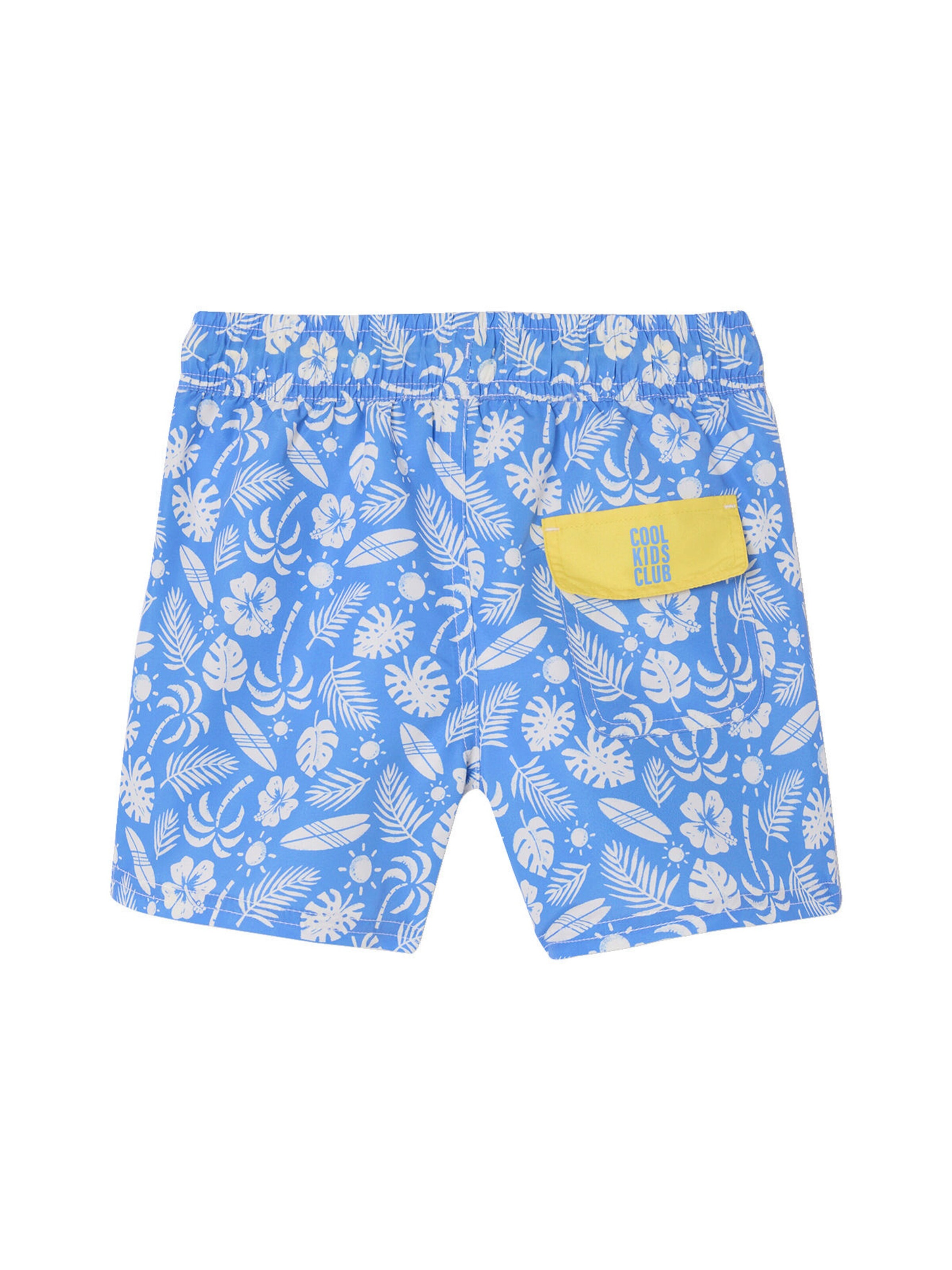 Vertbaudet Jungen Badeshorts mit Surfer-Print blau