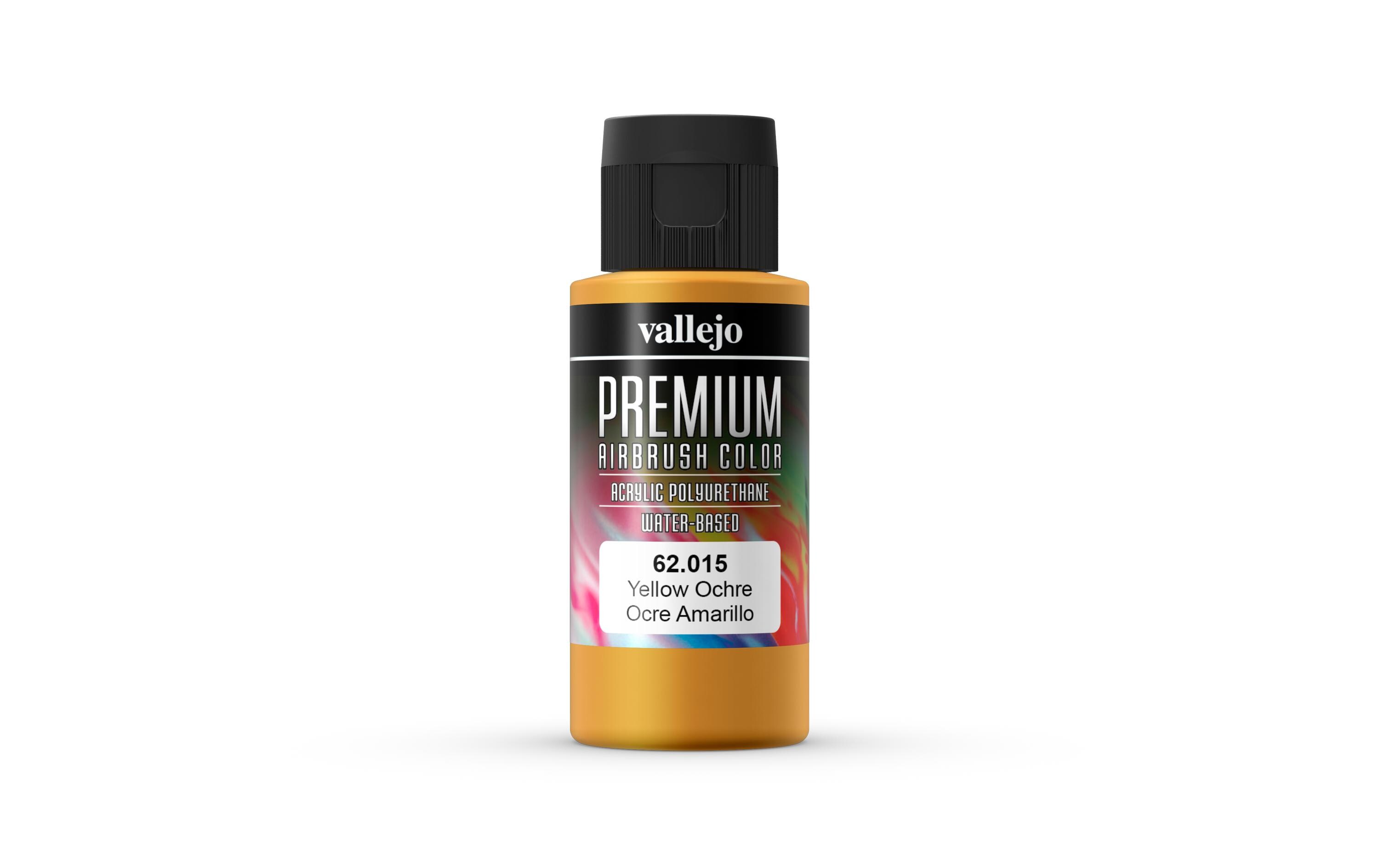 Airbrushfarbe Premium, Ockergelb, 60 mlPremium Airbrush Farbe zum Lackieren von Lexan, Polycarbonat, Glasfaser, Metall und Polyethylene