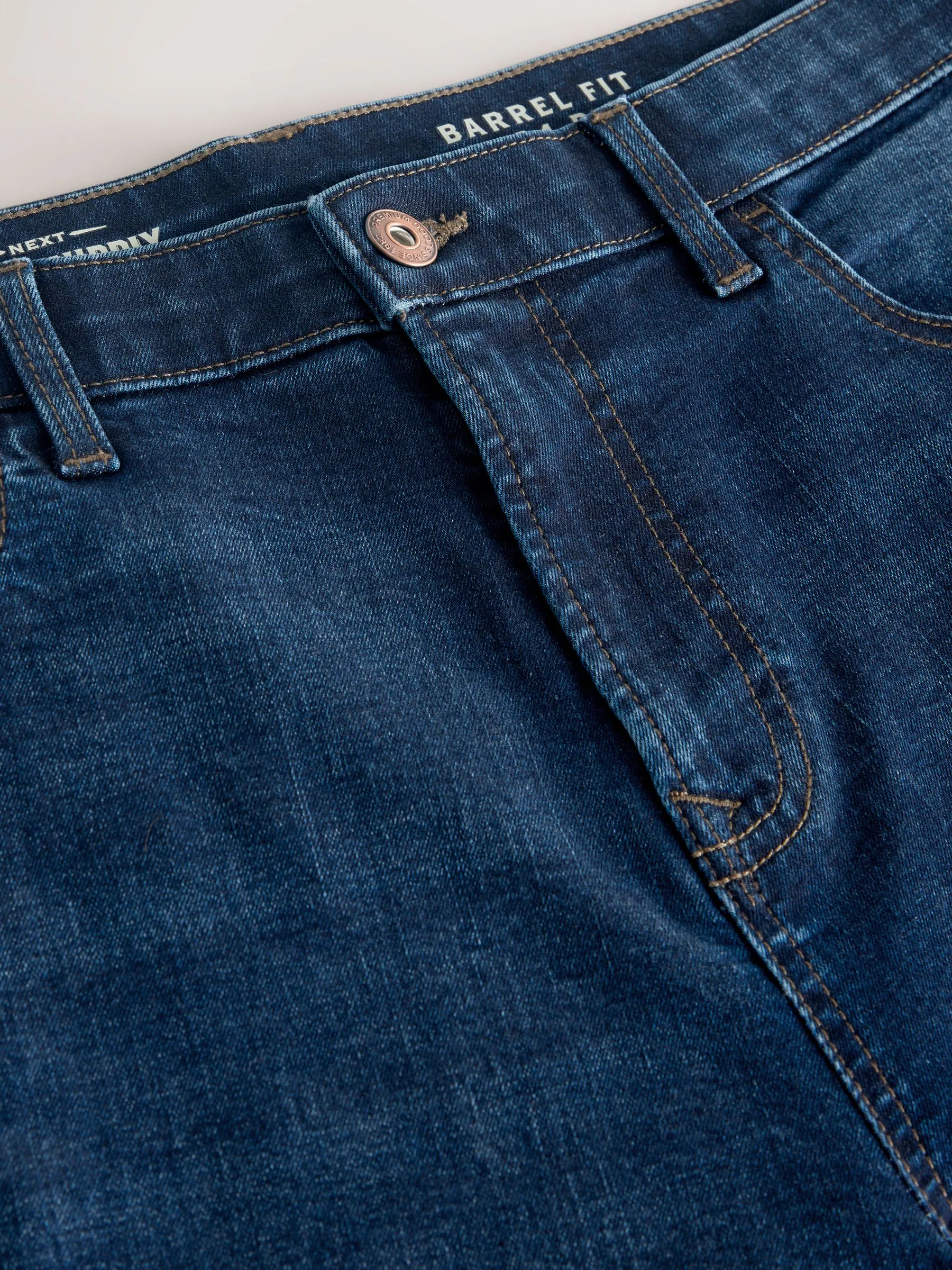 Blauw - Barrel Fit Classic Stretch Jeans