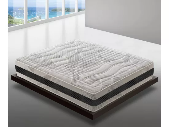 iLoveSleep - Matelas à mémoire de forme - 11 zones - Hauteur 28 Modèle de luxe 140x190