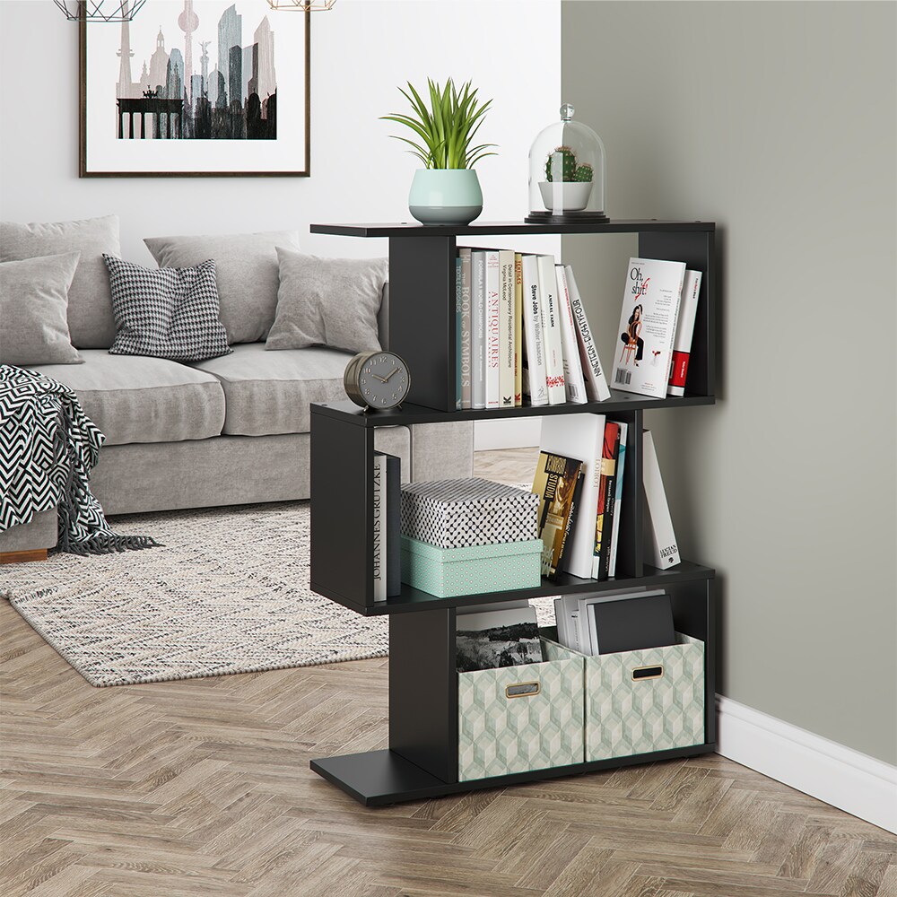 VICCO Raumteiler LEVIO Regal Bücherregal Standregal Hochregal Wandregal Schwarz