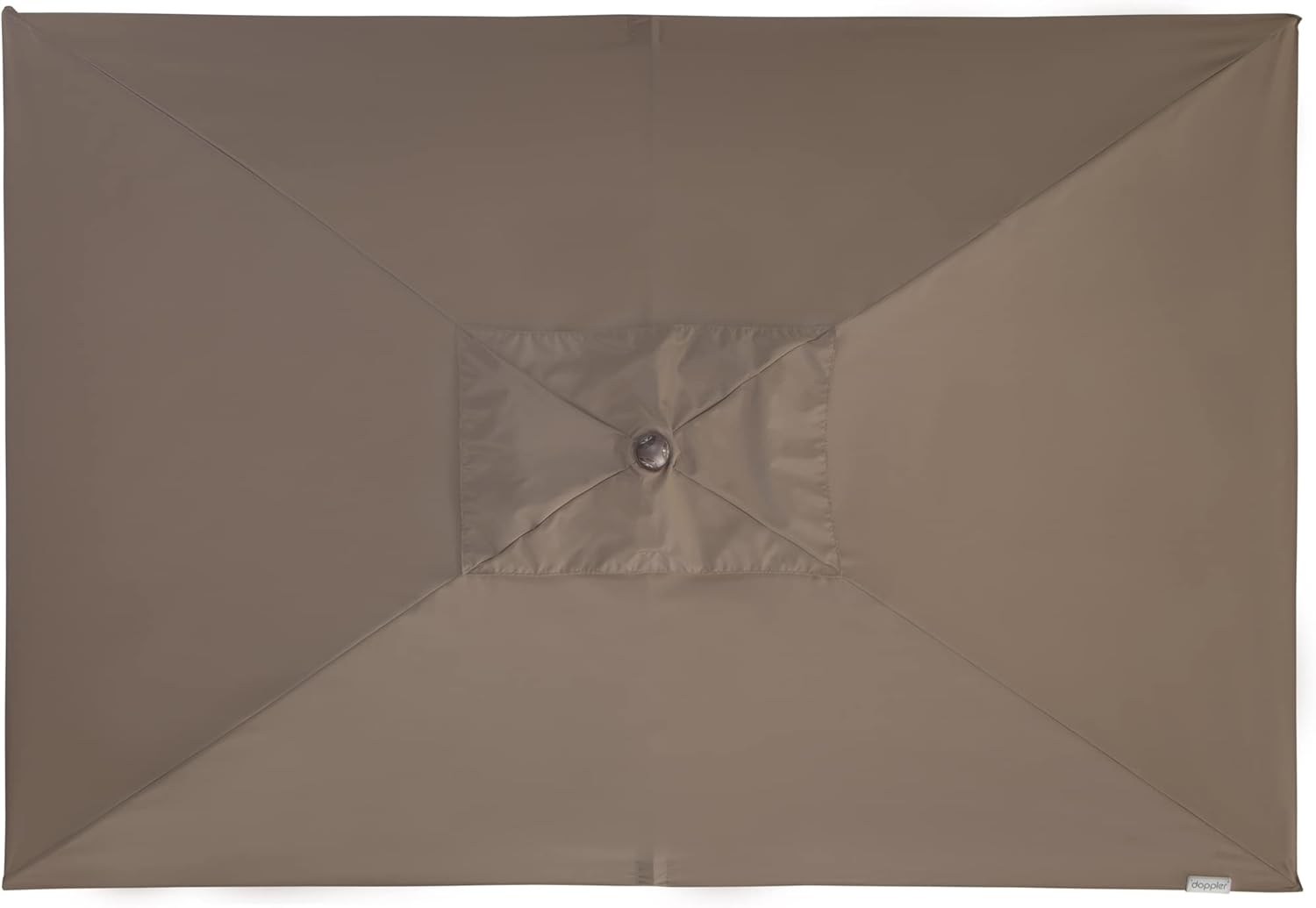 Doppler Kurbelschirm 'Alu-Wood Ultra', Greige, ca. 300 x 200 cm