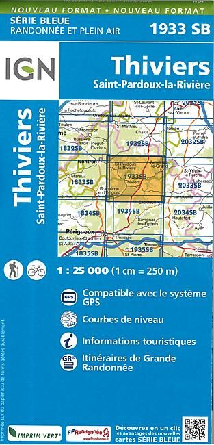 IGN - 1933 SB THIVIERS 1 25 000