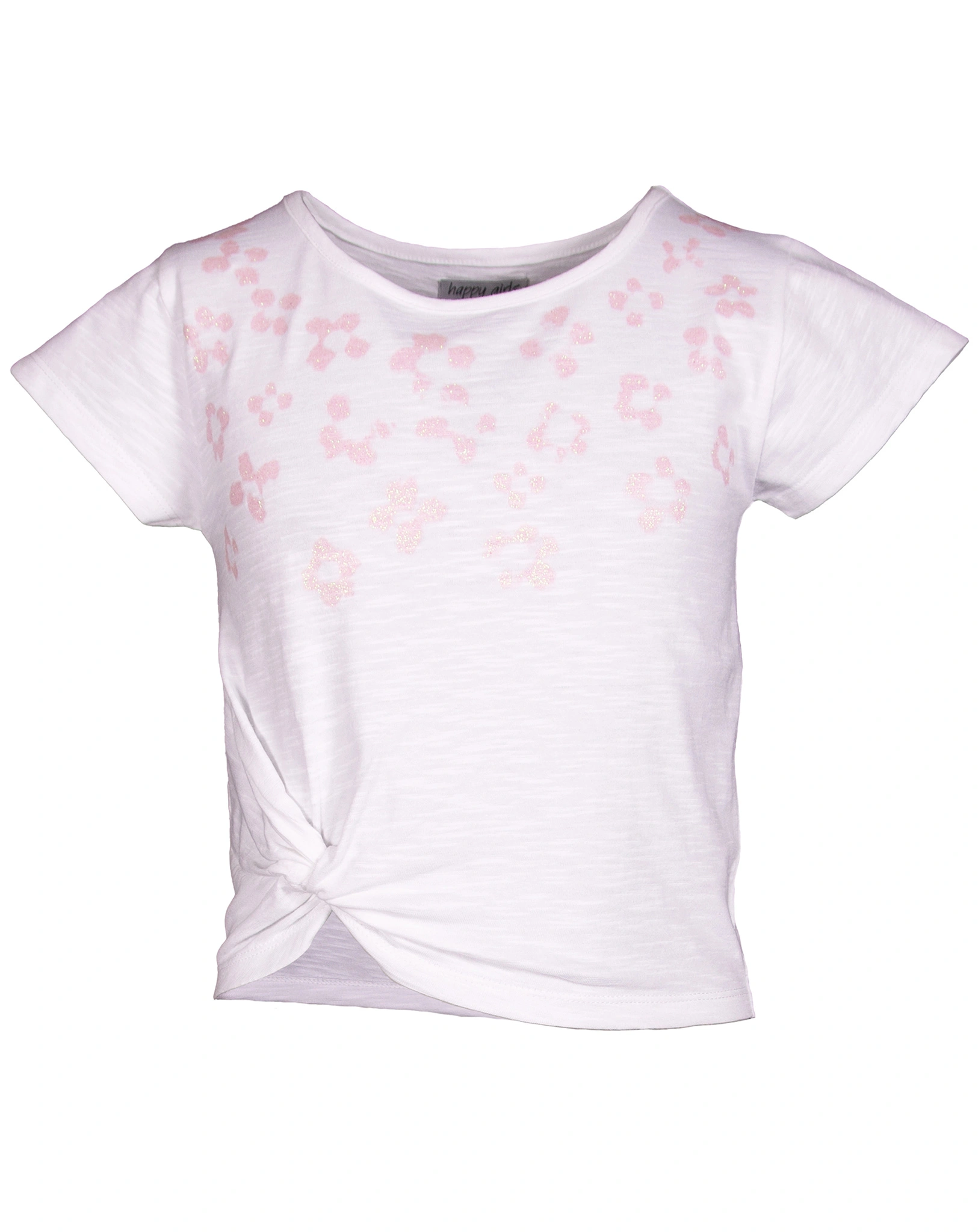 T-Shirt GLITTER PRINT in rose