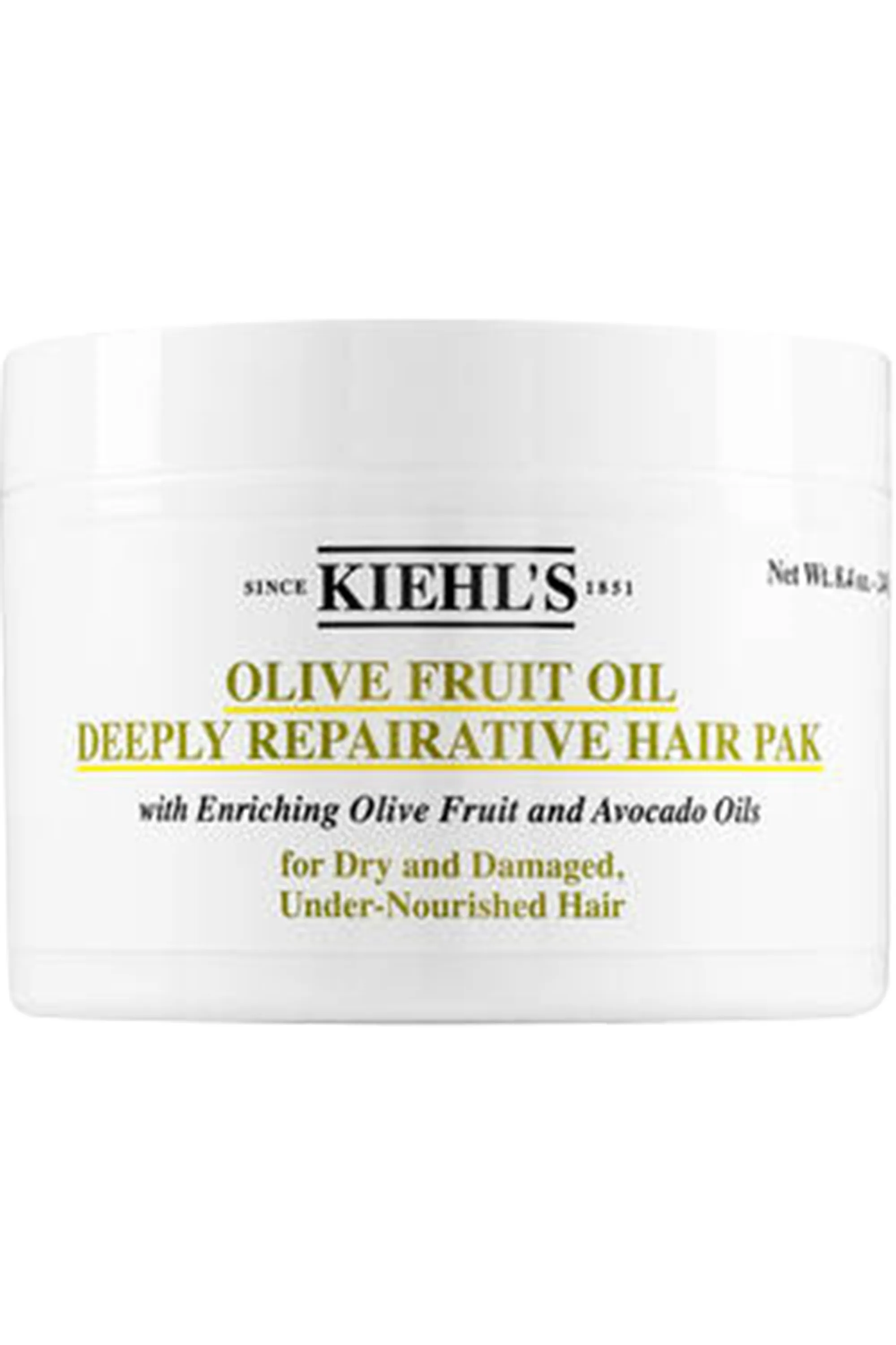 Kiehl's Masque réparateur à l’huile d’olive cheveux secs et abîmés Olive Fruit Oil-240 g