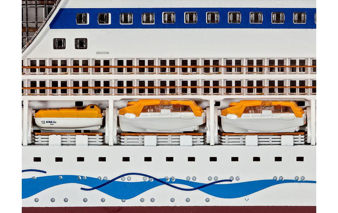 Bausatz AIDA (blu, sol, mar, stella) 1:400Kunststoff Modellbausatz