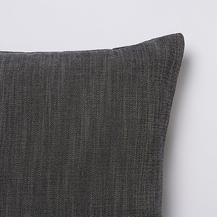 Coussin GoodHome Pahea gris 45 x 45 cm