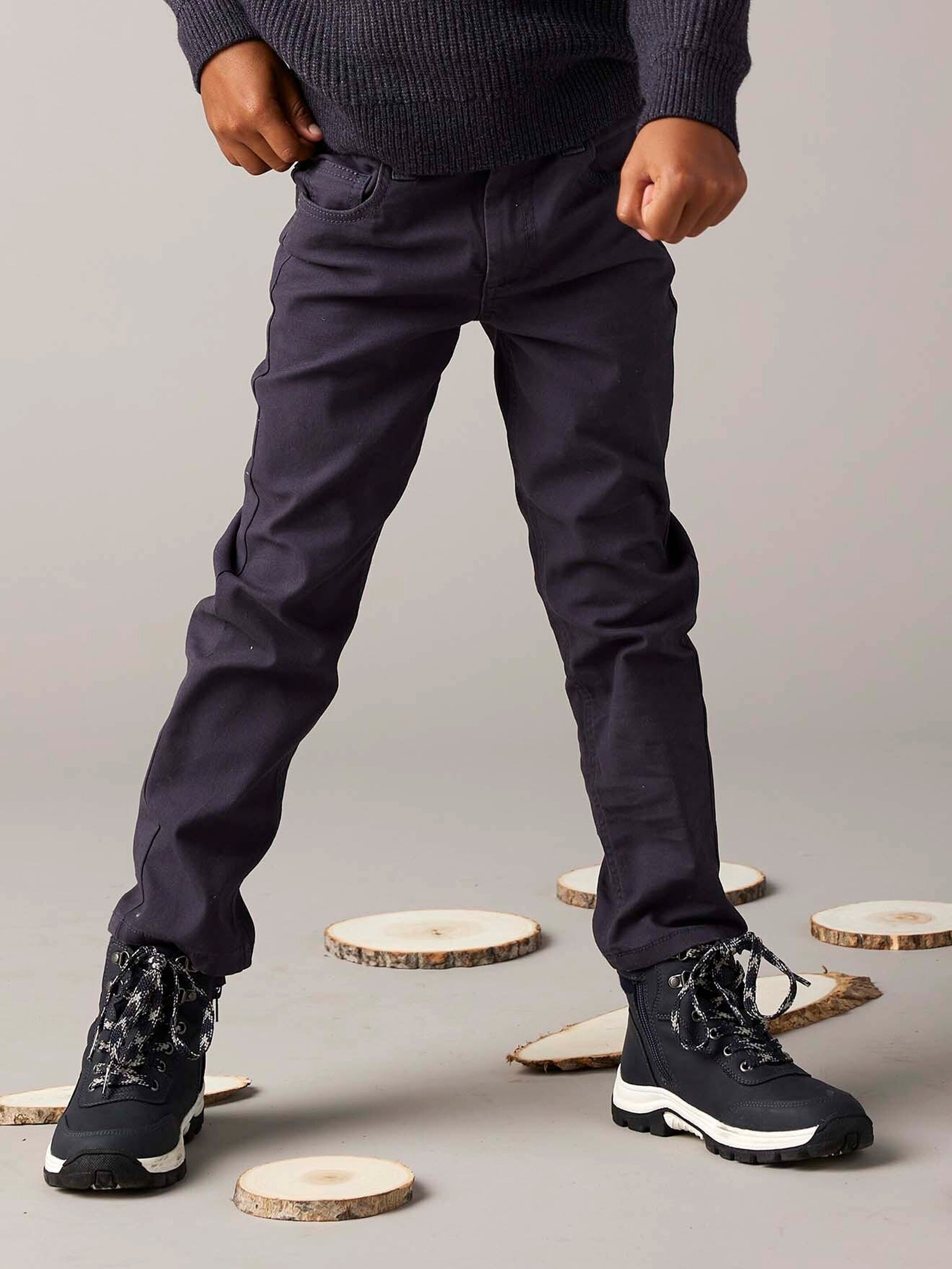 Vertbaudet Die UNVERWÜSTLICHE, robuste Jungen Hose nachtblau