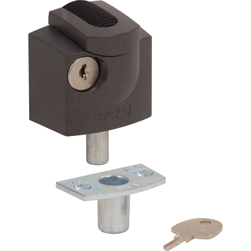 AXA 3012 oplegslot SKG* Antraciet*