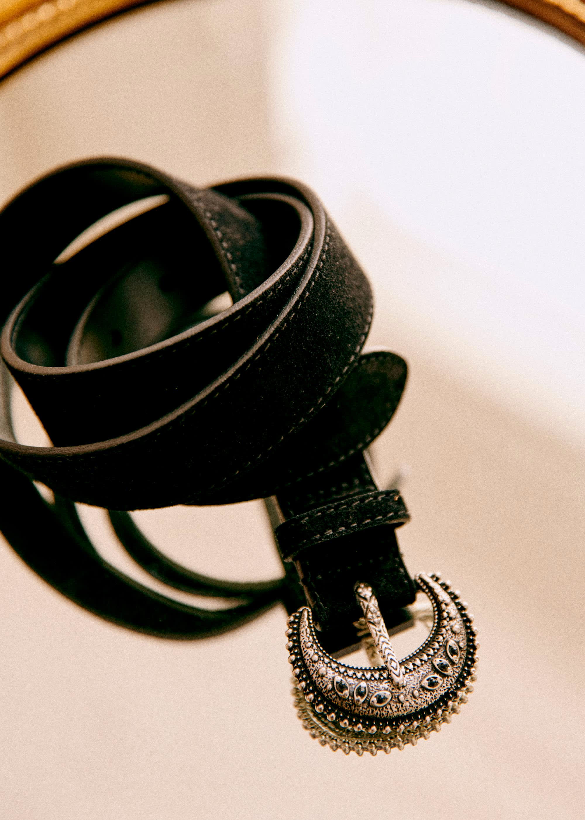 Ceinture Fine Louve - Noir - E-SHOP/CEINTURES 5905914
