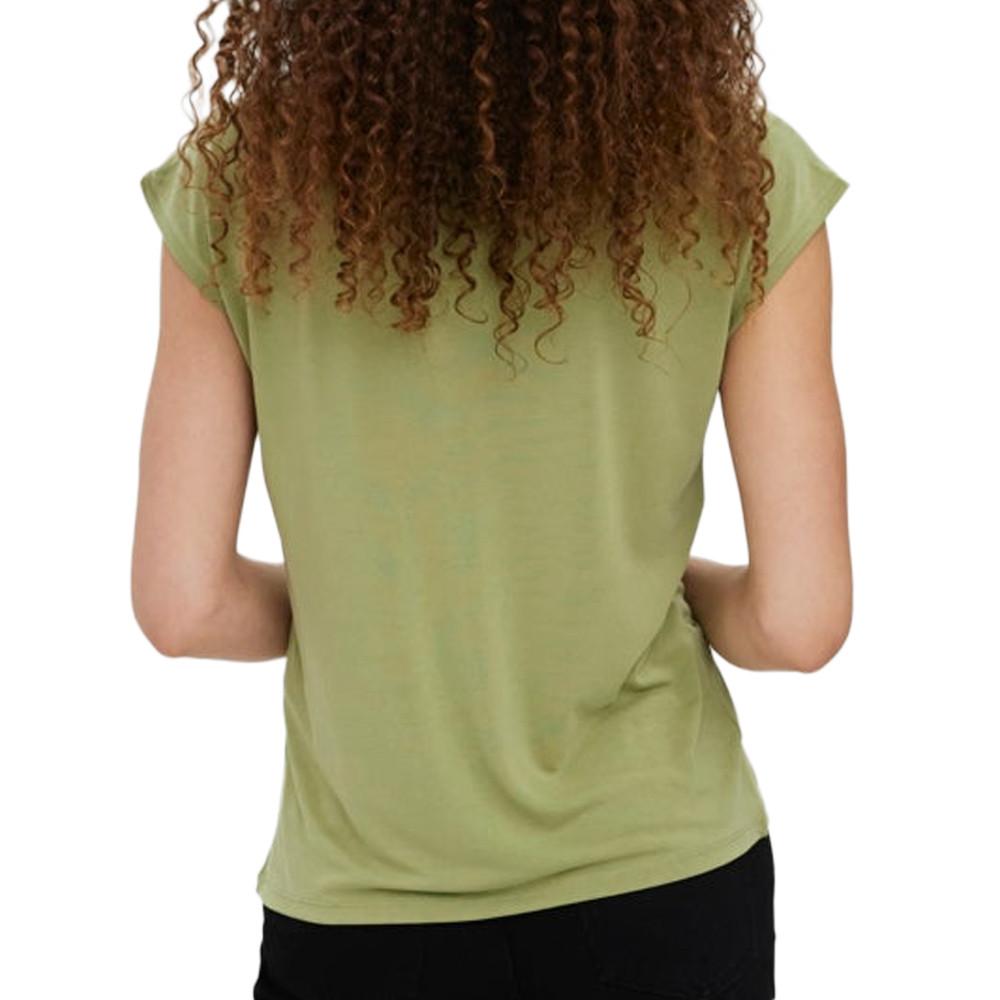 Vero Moda T-shirt Kaki Femme Vero Moda Filli