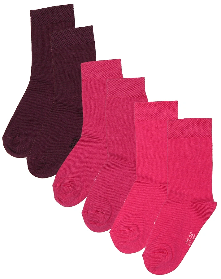 Socken ESSENTIAL 6er-Pack in pflaume/phlox/himbeere