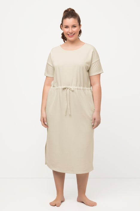 Loungewear-Sweatkleid, Oversized, Rundhals, Halbarm