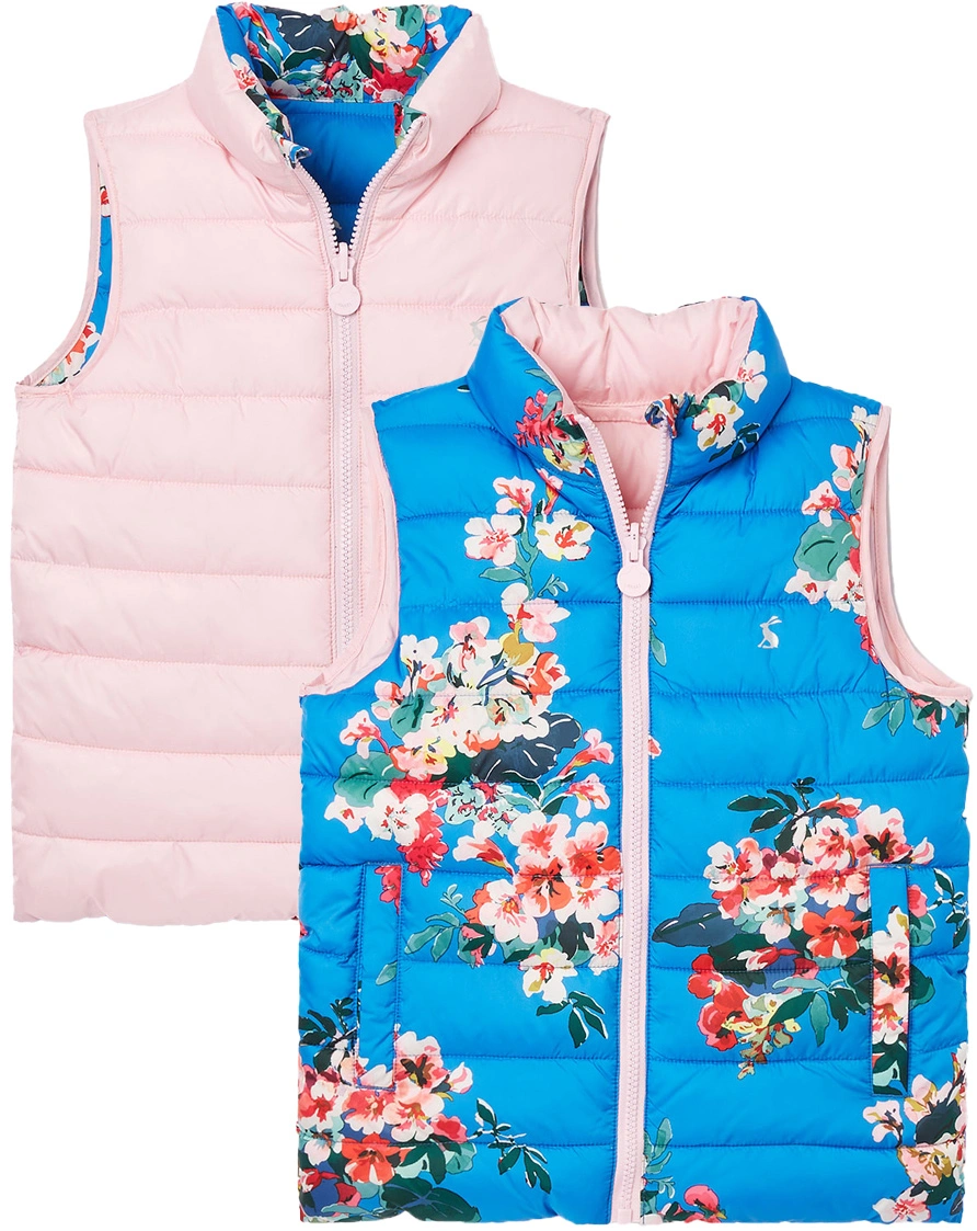 Wende-Steppweste FLIP IT FLORAL in blau